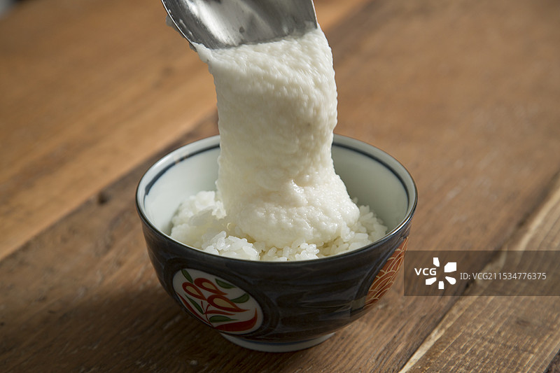 白米饭配山药图片素材