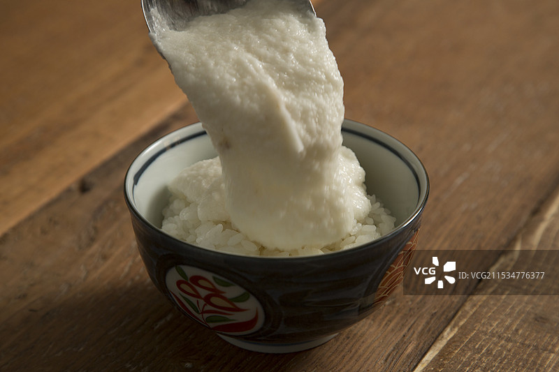 白米饭配山药图片素材