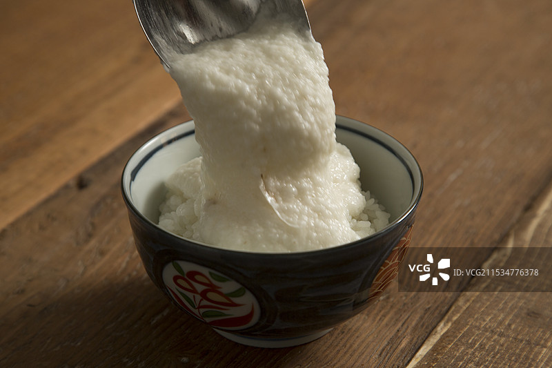 白米饭配山药图片素材