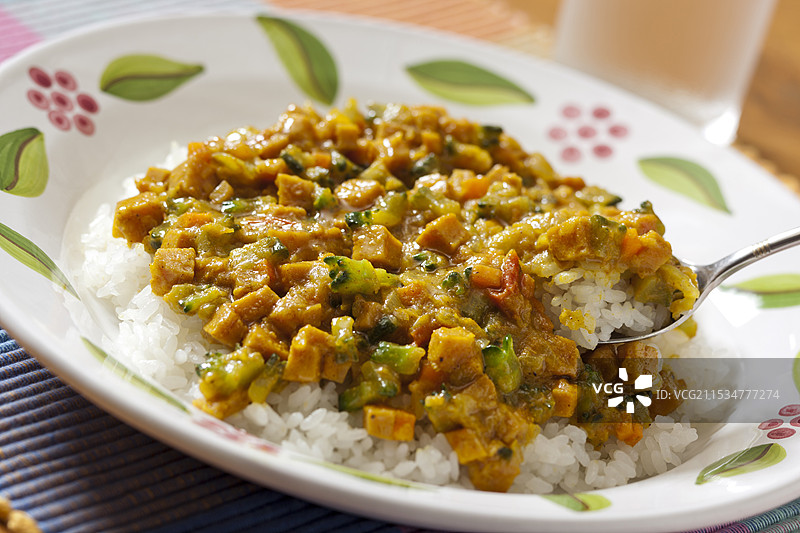 苦瓜咖喱图片素材