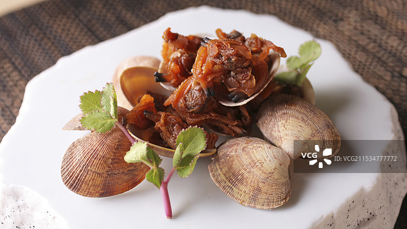 浅蜊佃煮（酱油煮）图片素材