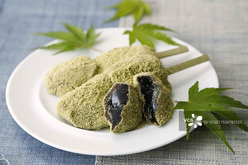 艾草草-蕨饼图片素材