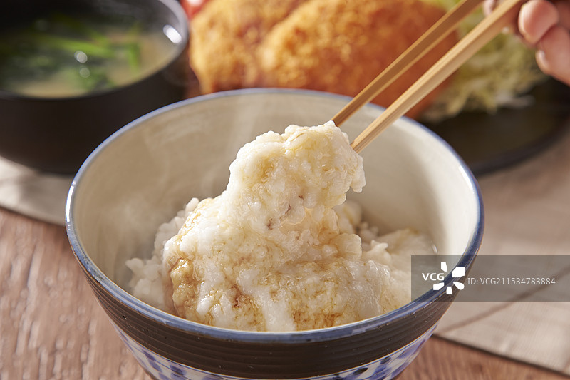 山药拌大麦饭图片素材