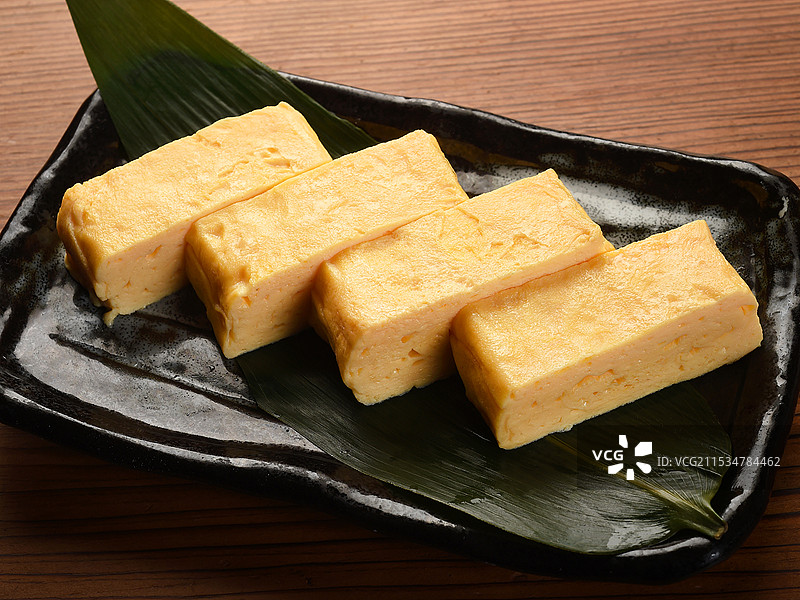 日本料理出汁卷蛋图片素材