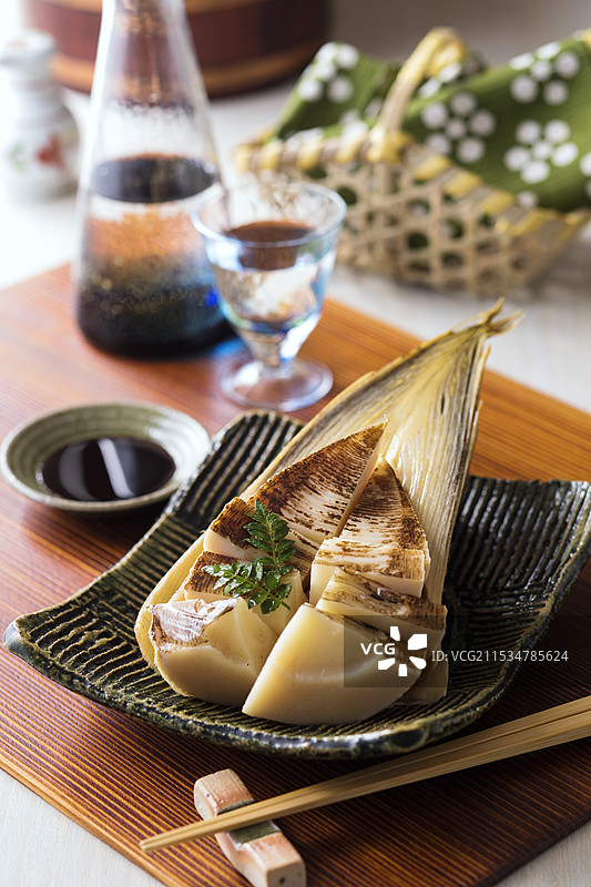 烤竹笋图片素材