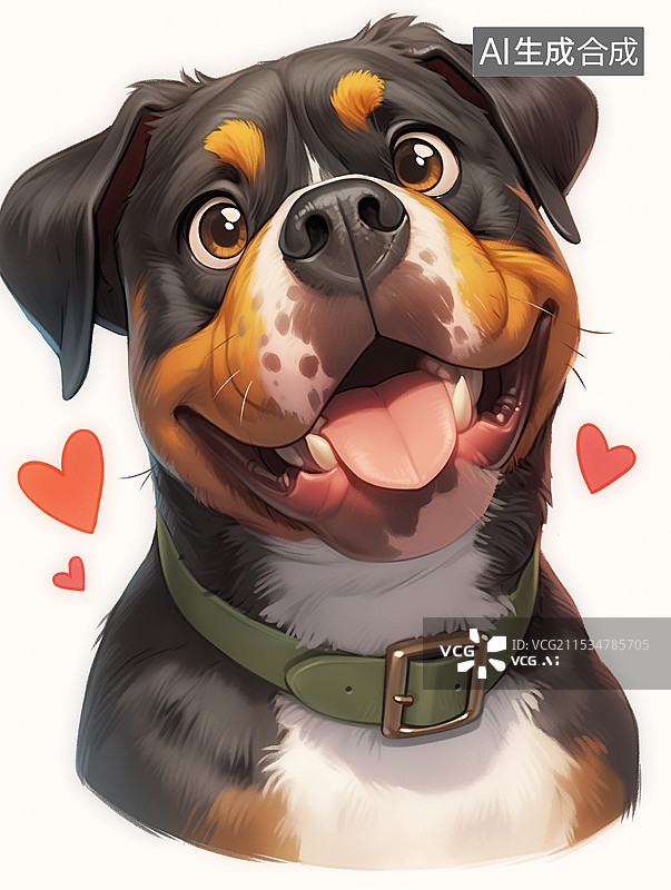 【AI数字艺术】卡通狗图片素材