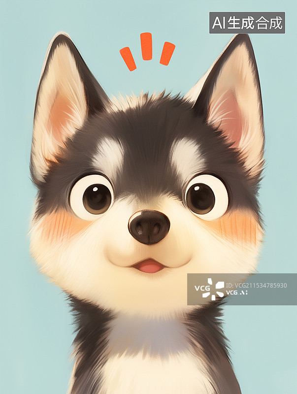【AI数字艺术】卡通狗图片素材