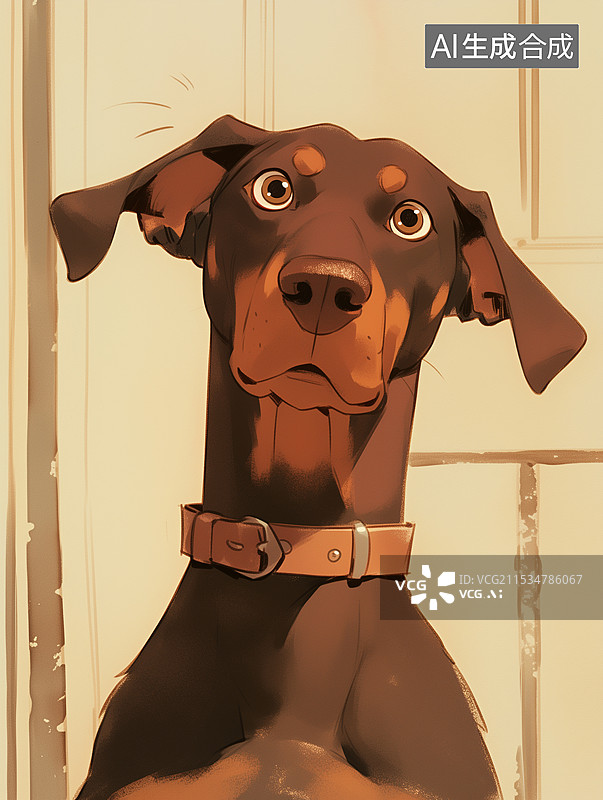 【AI数字艺术】卡通狗图片素材