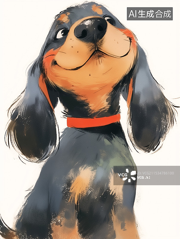 【AI数字艺术】卡通狗图片素材