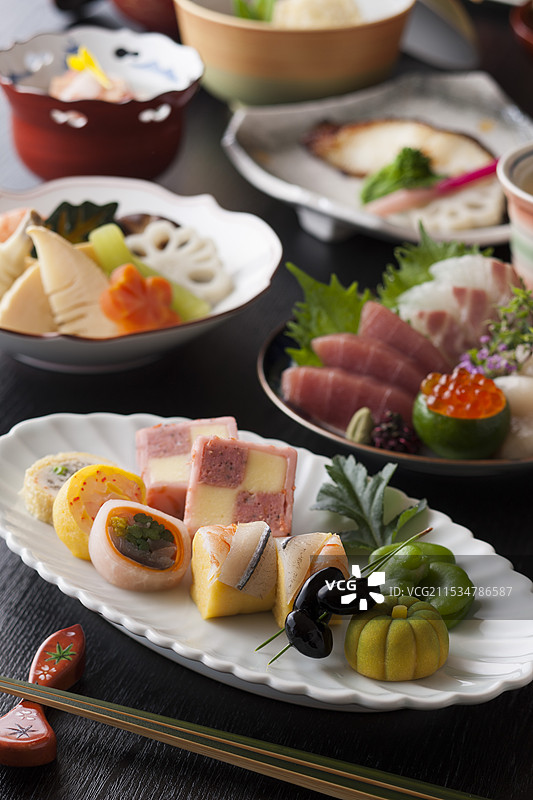 怀石料理的开胃菜图片素材