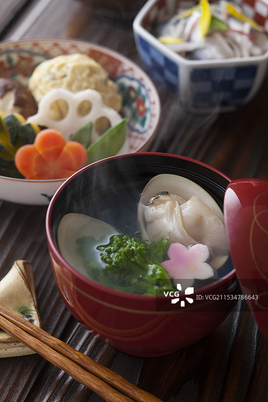 怀石料理的汤品图片素材