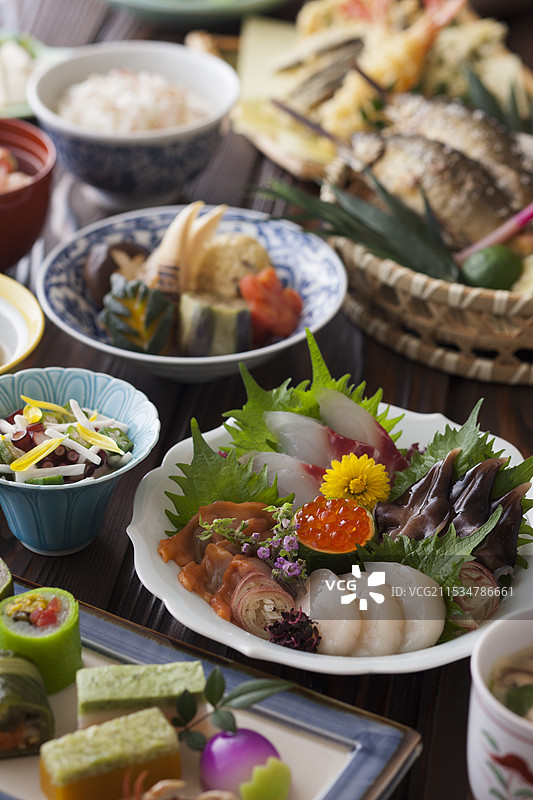 怀石料理的配菜图片素材