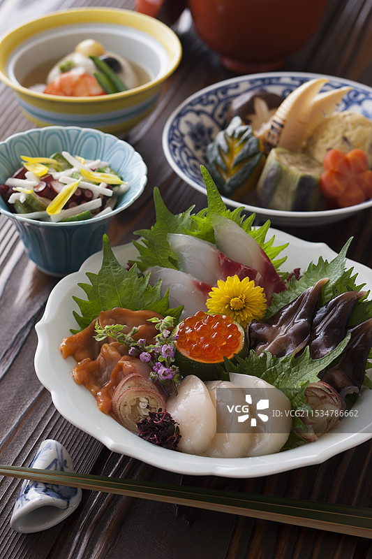 怀石料理的配菜图片素材