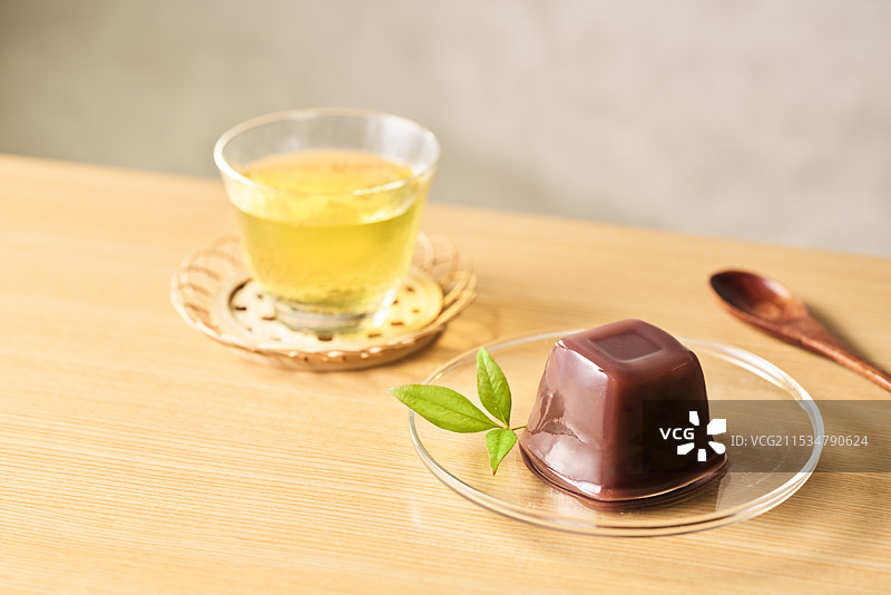 水羊羹和茶图片素材