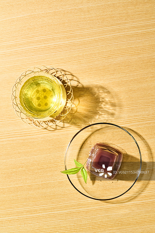 水羊羹和茶图片素材