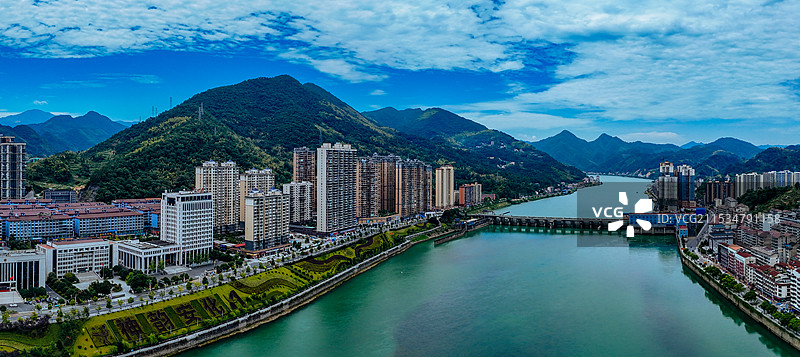 安化县 安化大桥 东坪镇 茶马广场 资水 萸江公园 航拍图片素材