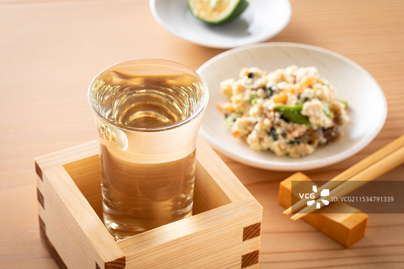 冷酒和小吃图片素材