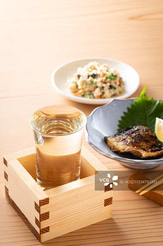 冷酒和小吃图片素材