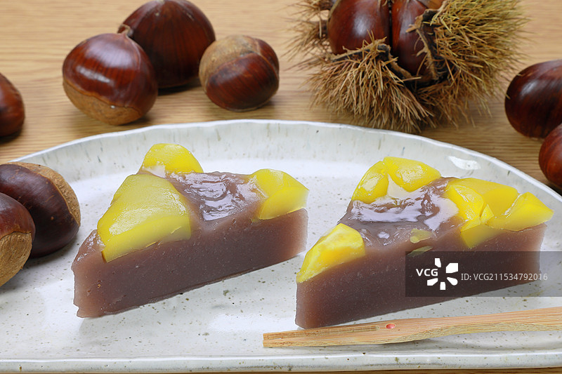 栗子蒸羊羹图片素材