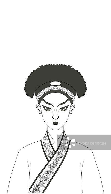 戏曲白蛇传人物许仙小生国风插画图片素材
