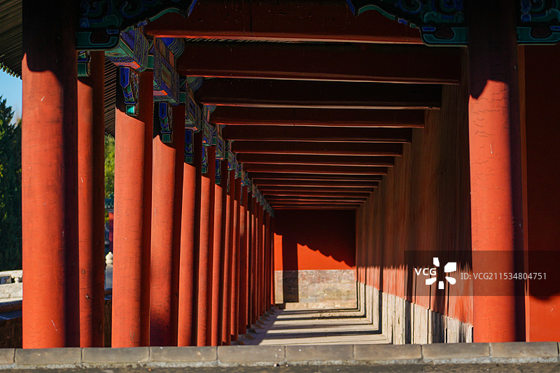 北京天坛公园斋宫神乐署远景图片素材
