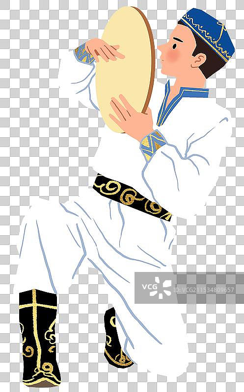 新疆维吾尔族男子图片素材