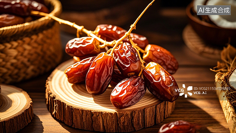 【AI数字艺术】水果椰枣图片素材