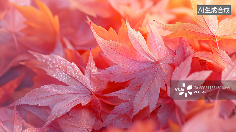 【AI数字艺术】秋叶的温柔图片素材