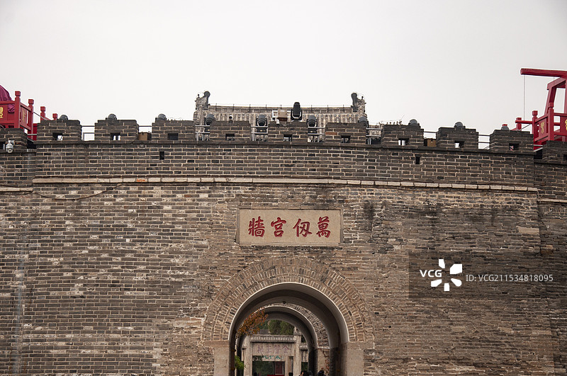 曲阜明故城万仞宫墙图片素材