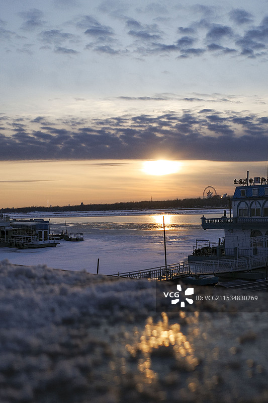 哈尔滨道外区滨江湿地风景区图片素材