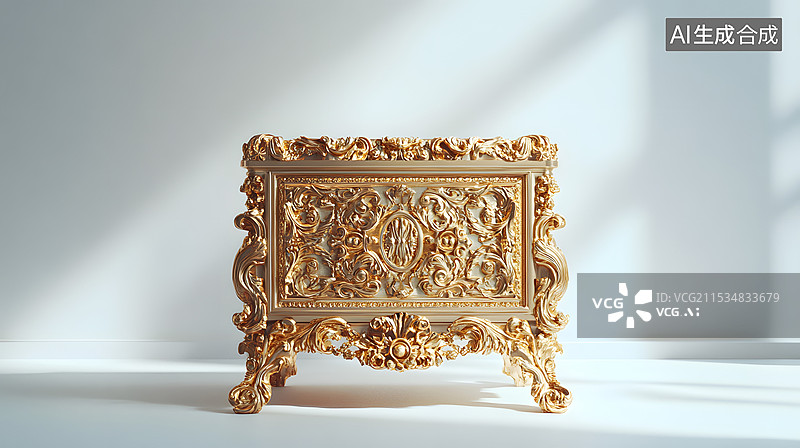 【AI数字艺术】奢华古典箱子图片素材