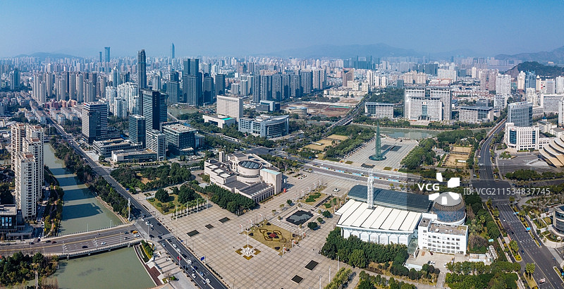 温州 世纪广场 温州大剧院 温州科技馆 温州博物馆 图书馆 秀山公园 华兴大厦 深蓝国际大厦图片素材