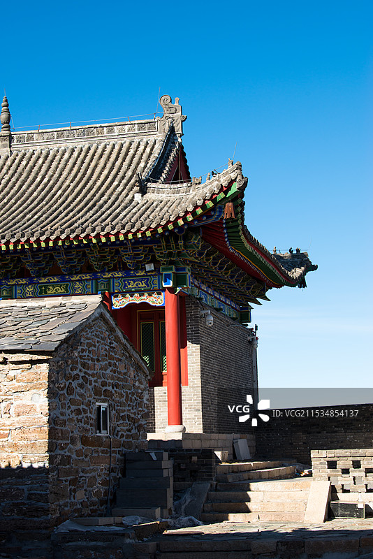 2024年腊月，雪后五台山，金阁寺，大南庄，南台图片素材