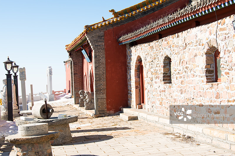 2024年腊月，雪后五台山，金阁寺，大南庄，南台图片素材