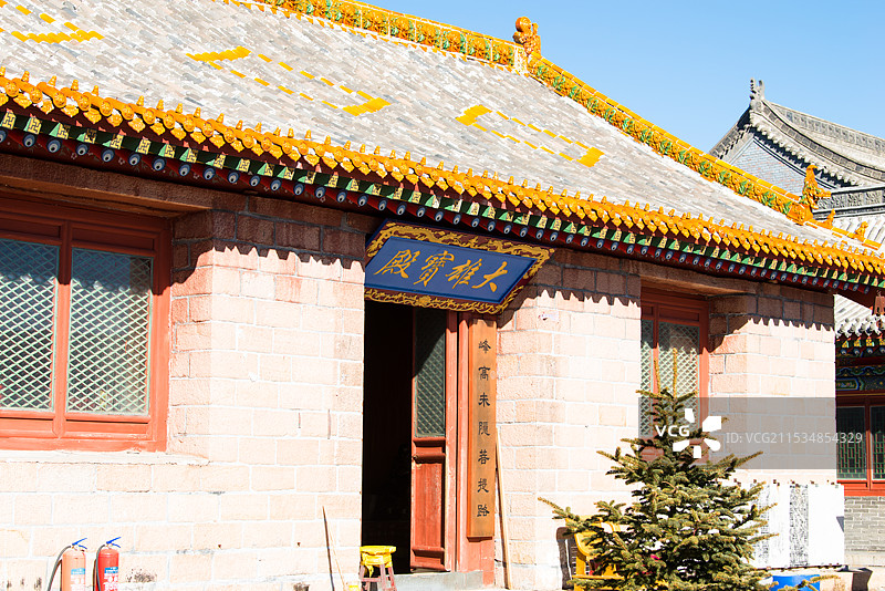 2024年腊月，雪后五台山，金阁寺，大南庄，南台图片素材