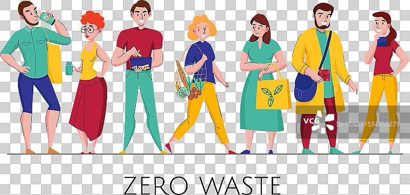 零废弃生活方式的人群图片素材