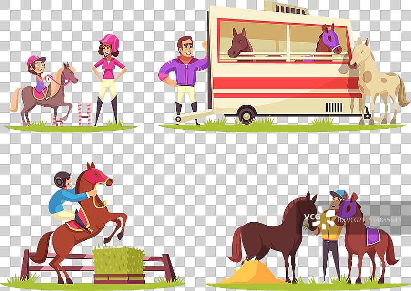 马术运动设计概念图片素材