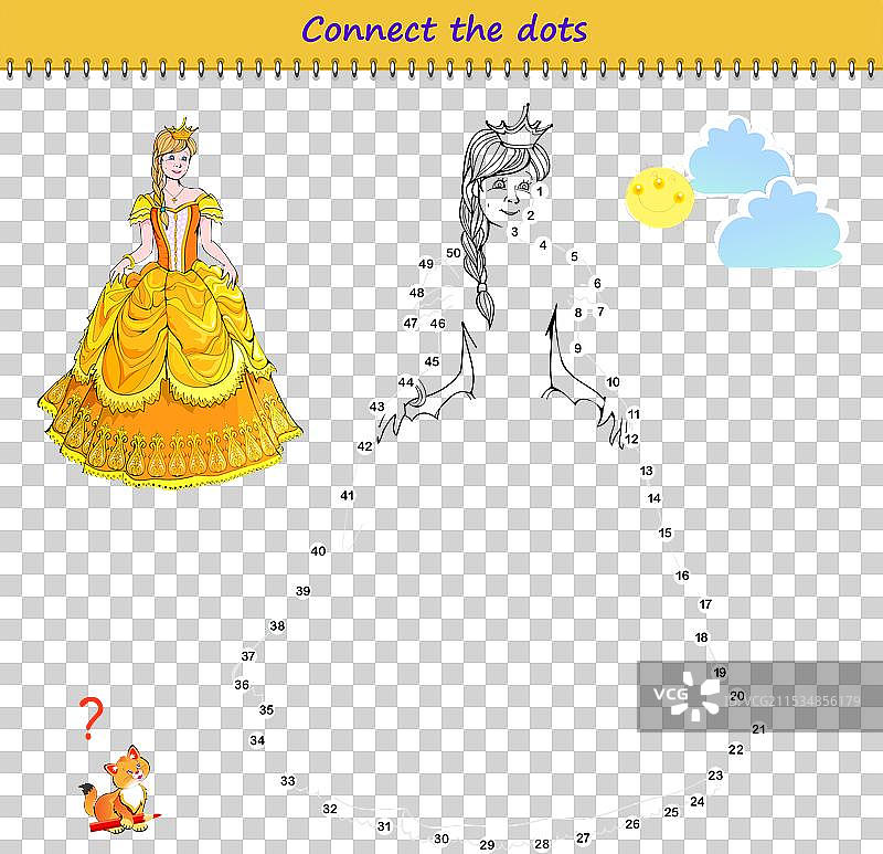 连接从1到50的点并画出图形图片素材