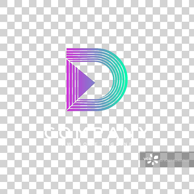 字母D的标志设计图片素材