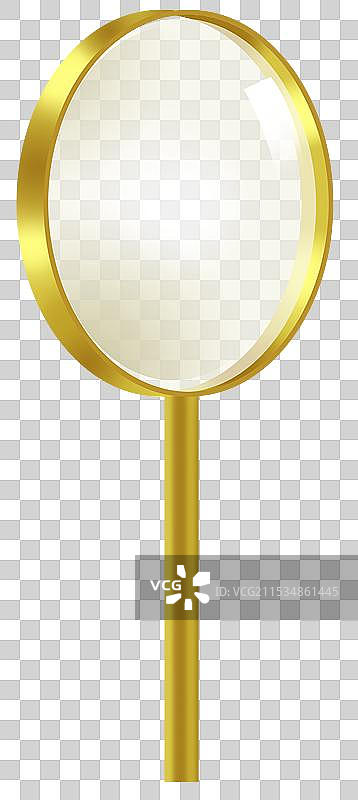 卡通电子商务金融财富财产钱币金钱黄金金属放大镜卡通镜面元素素材卡通插画图片素材