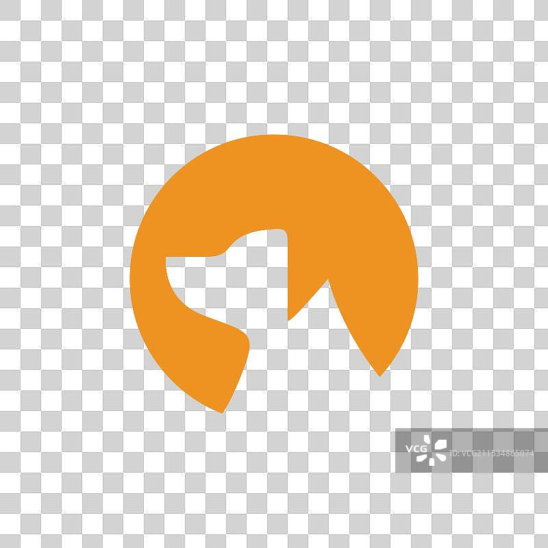 简约的侧面狗头宠物logo设计图片素材