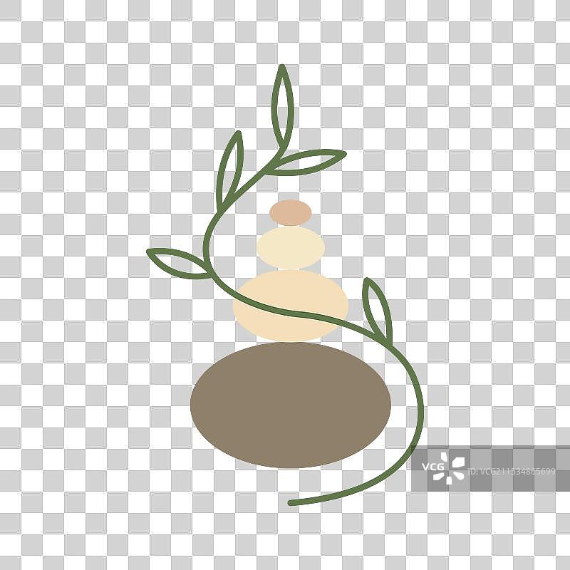 美学平衡石之美瑜伽健康图片素材