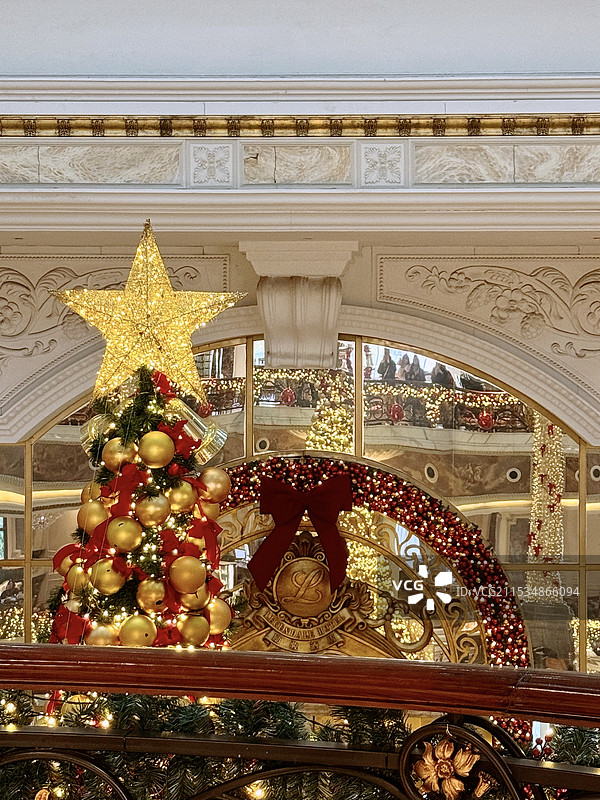 励骏酒店圣诞树图片素材