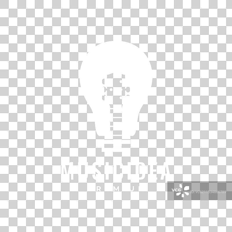 创意灯具与吉他音乐的歌曲创作人图片素材