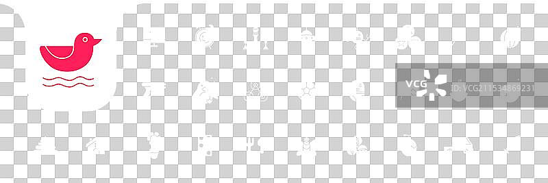 儿童玩具简单图标设计集图片素材