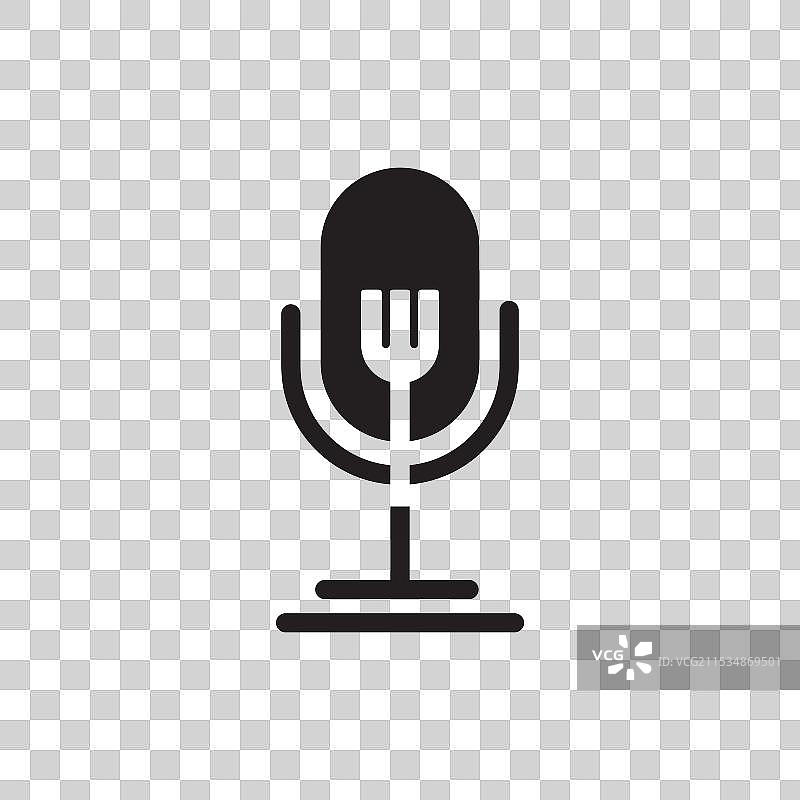 食品播客创意logo设计图片素材