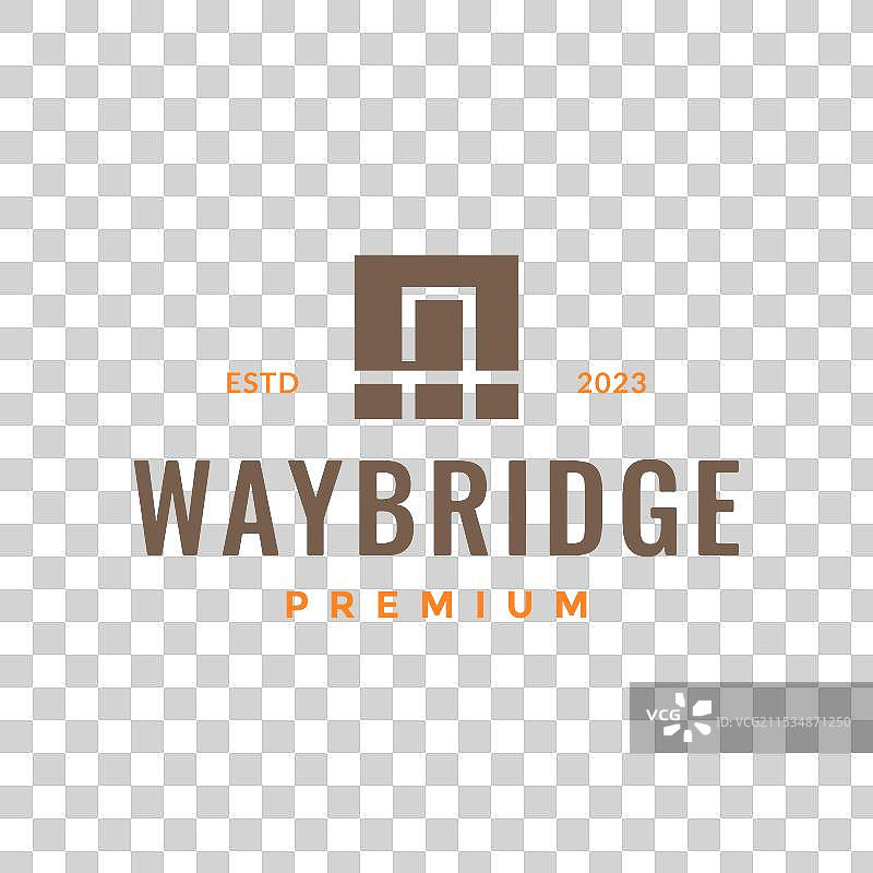 简单的斜拉桥大门建设图片素材