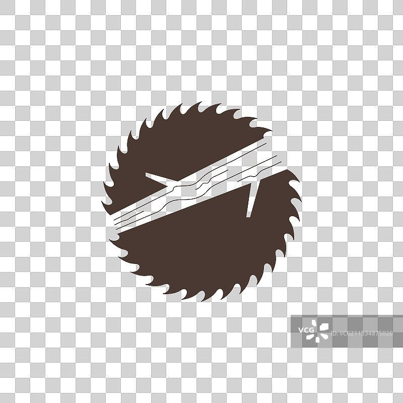 木锯标志设计图片素材