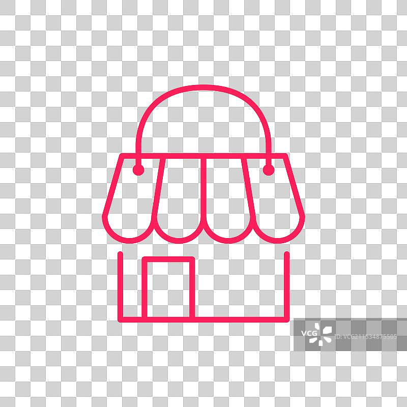 购物袋线条logo设计图片素材