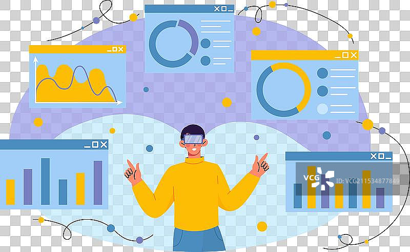 现实模拟概念中的男人图片素材